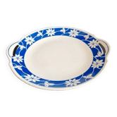 Vintage dish with handles, Badonvillier ceramic