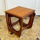 Teak trundle coffee table