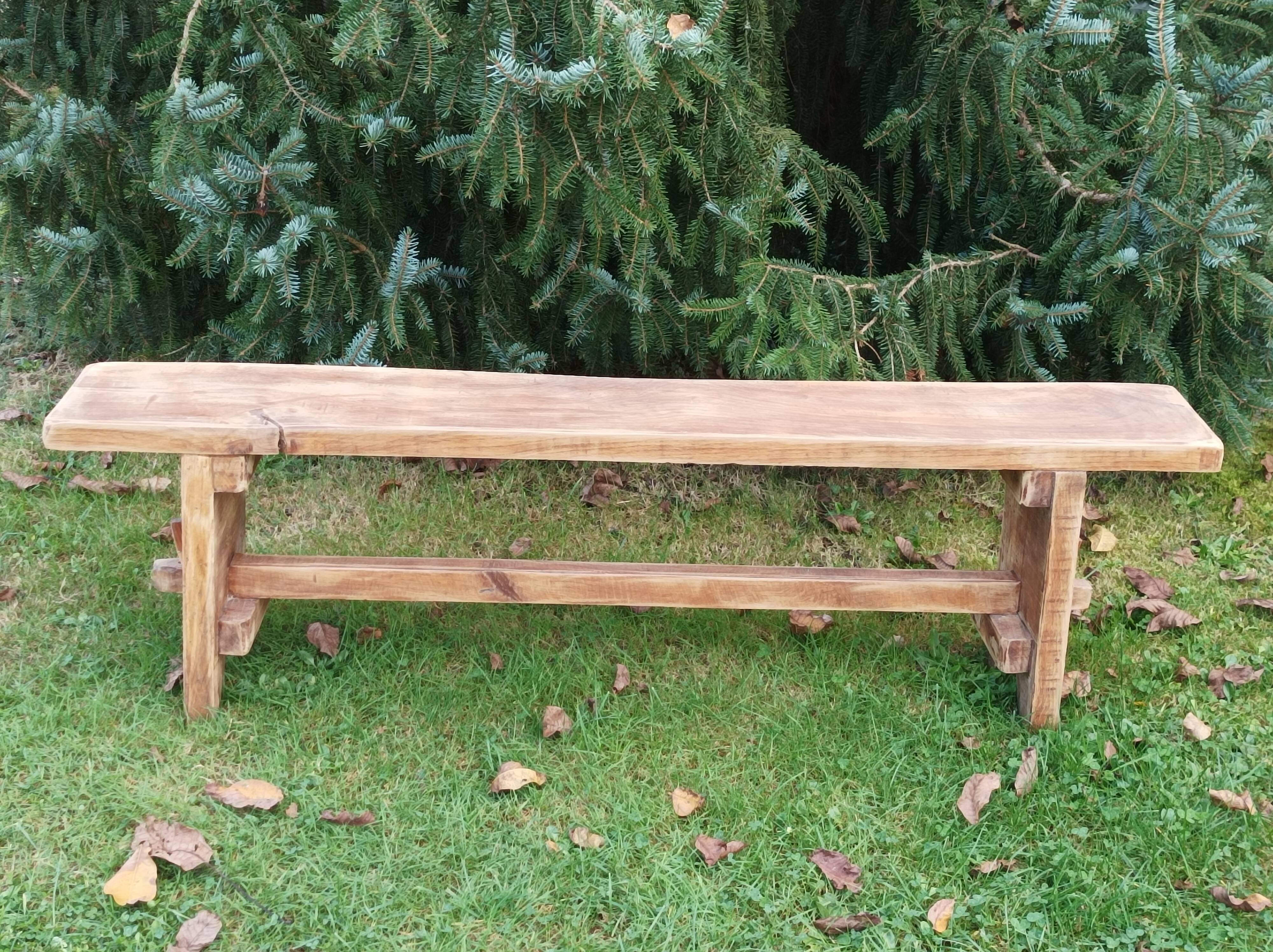 Banc de ferme en chêne