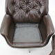 1970s Leatherette Swivel Lounge Chair