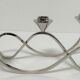 Candle holder brass chrome contemporary design