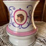 Antique porcelain kerosene lamp