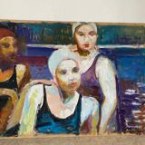 The bathers signed Patrice Landauer