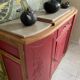 Raspberry art deco buffet