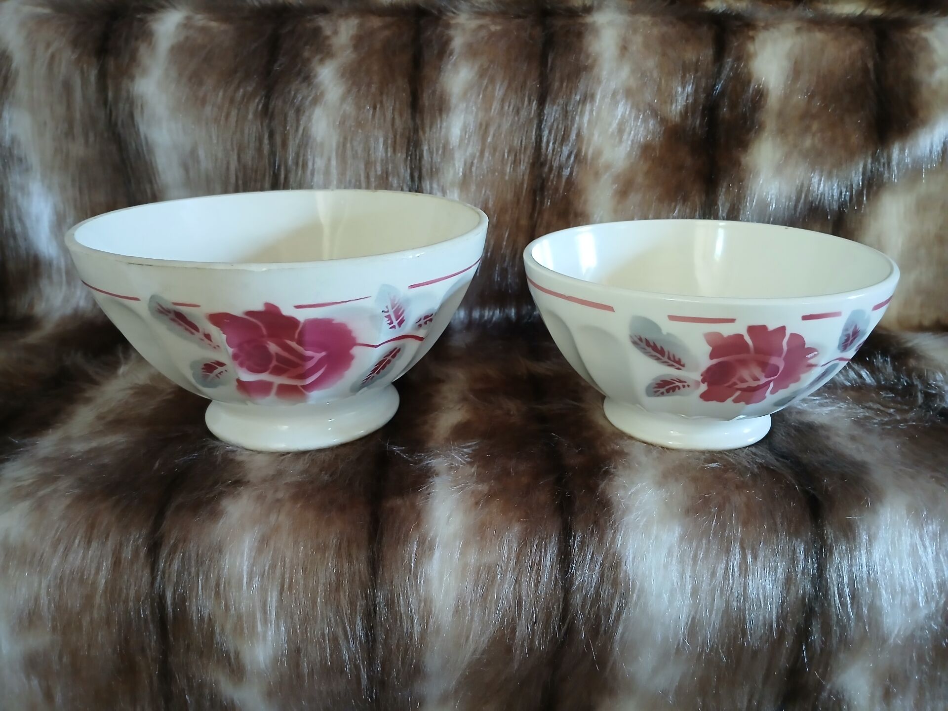 2 old canelé bowls
