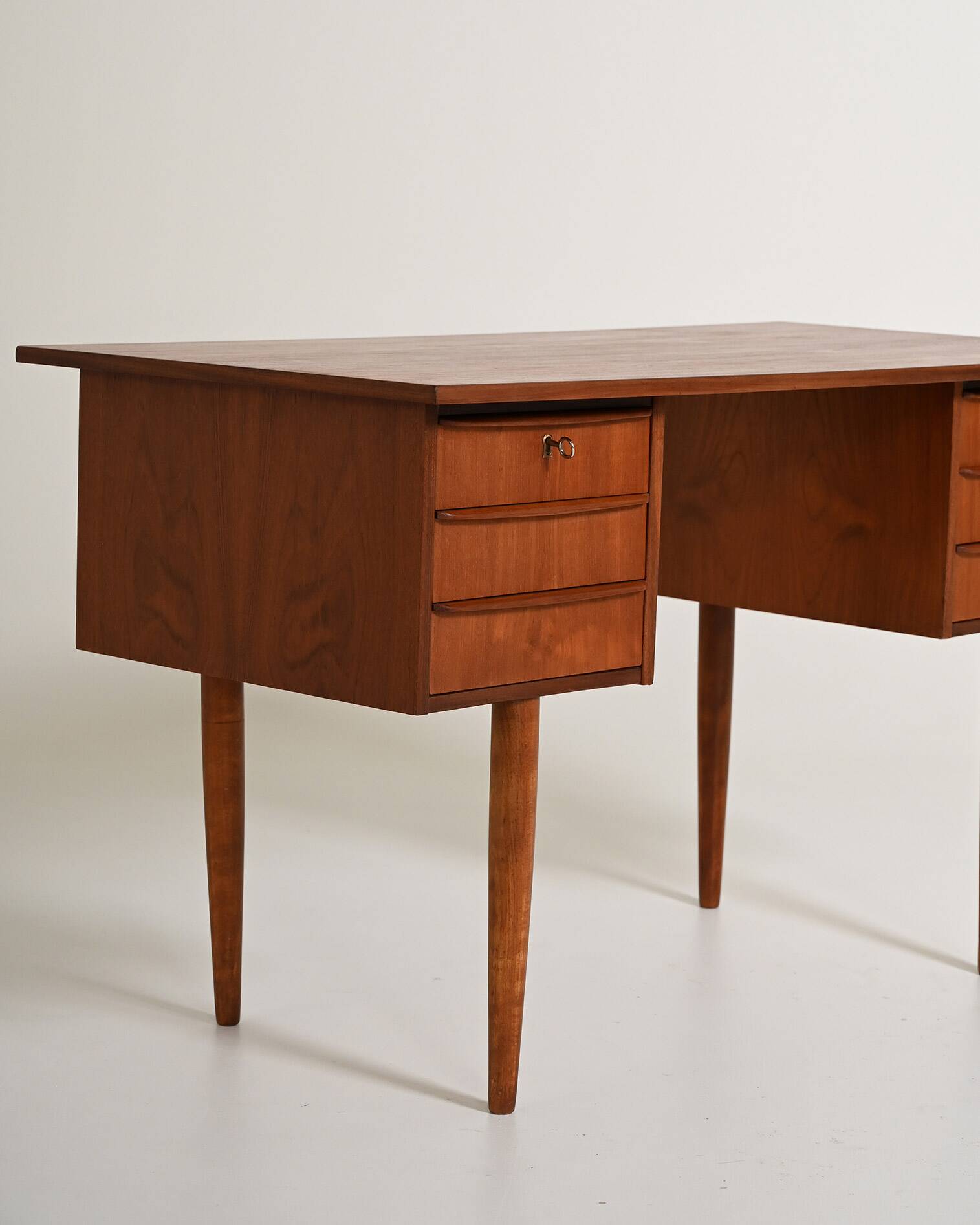 Scandinavian teak desk, 1960s
