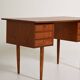 Scandinavian teak desk, 1960s