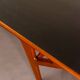Mid Century Scandinavian Coffee Table in Teak and Black Enameled