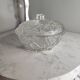 Vintage cut glass candy dish