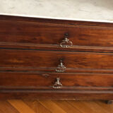 Commode ancienne bois et marbre