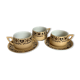 3 grandes tasses et 2 sous tasses Sarreguemines