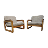 pair of armchairs Scandinavian style sled years 60/70