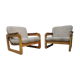 pair of armchairs Scandinavian style sled years 60/70