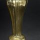 Pair of gilded bronze candlesticks from the Regency period, 18th century.