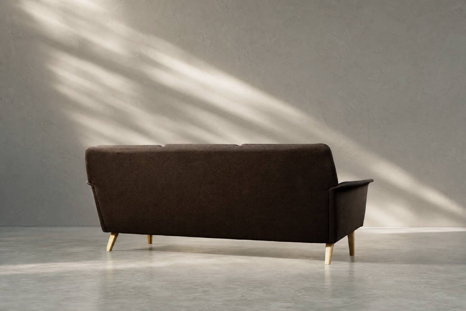 Mid-Century Danish Brown 3-Seater Sofa by Folke Ohlsson for Fritz Hansen