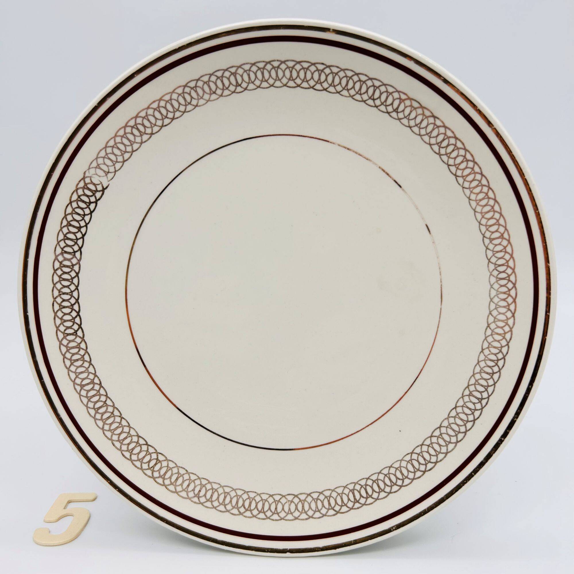 6 Assiettes dessert « Gien ».
