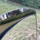 Vintage Wall Mirror, smoked glass, two-tone circa 1980s