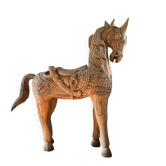 Cheval indien en bois