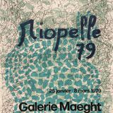 Jean-paul riopelle, galerie maeght, 1979. original poster in lithography