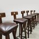 Vintage design 70’s wooden bars tools T-back Brutalist