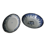 Lot of 2 serving dishes porcelain alba julia romania
