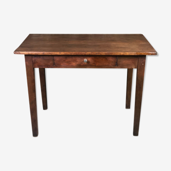 Side table / small desk in waxed walnut fir 1900s/1920s