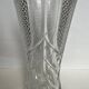 Large molded crystal vase