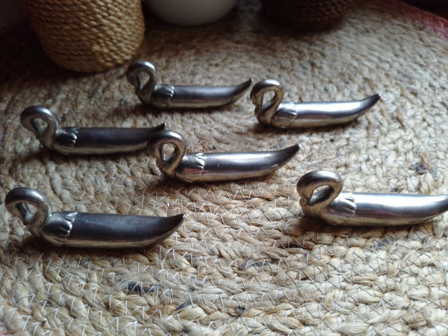 Silver knife holders