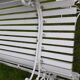 Old cast iron garden bench