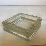 Thick glass ashtray