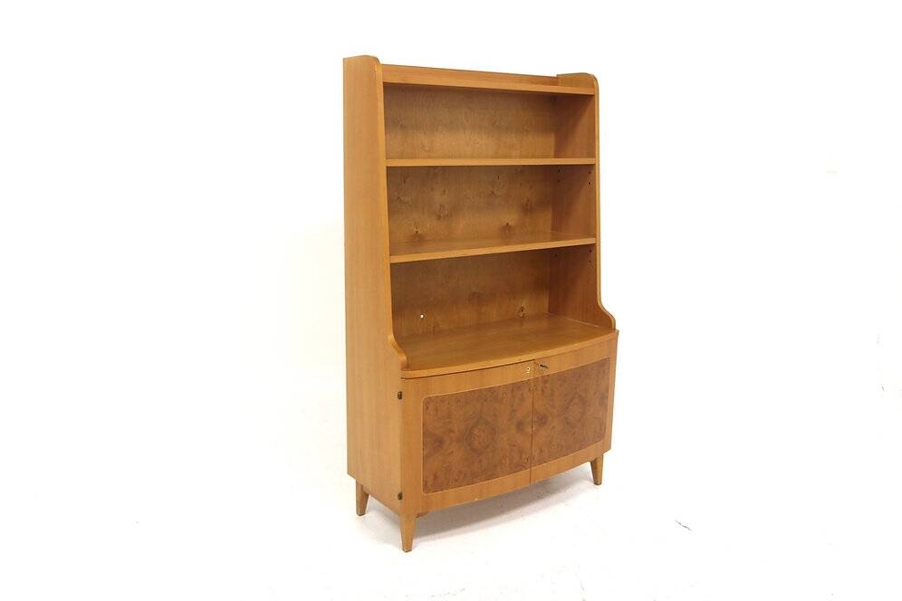 Bibliothèque scandinave en orme, Swedish Modern, Suède, 1940
