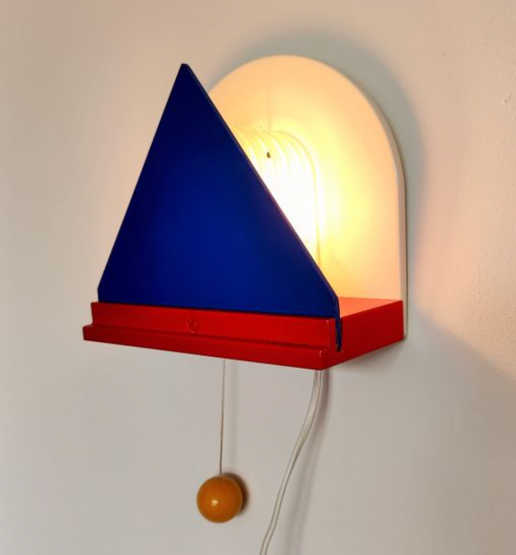Vintage Ikea Wall Lamp Memphis Style, 1980S