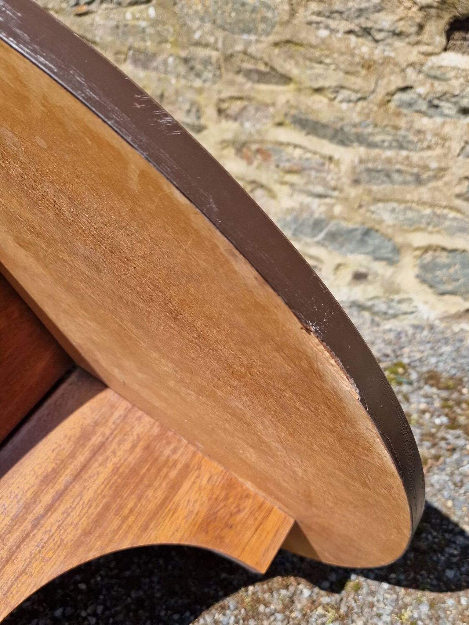 Round tripod coffee table
