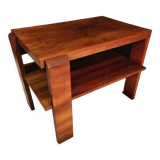 Art deco walnut coffee table