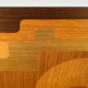 Mid-century wood veneer intarsia wall panel, 1960s