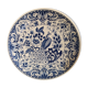 Majestic peacock plate from Dutch earthenware