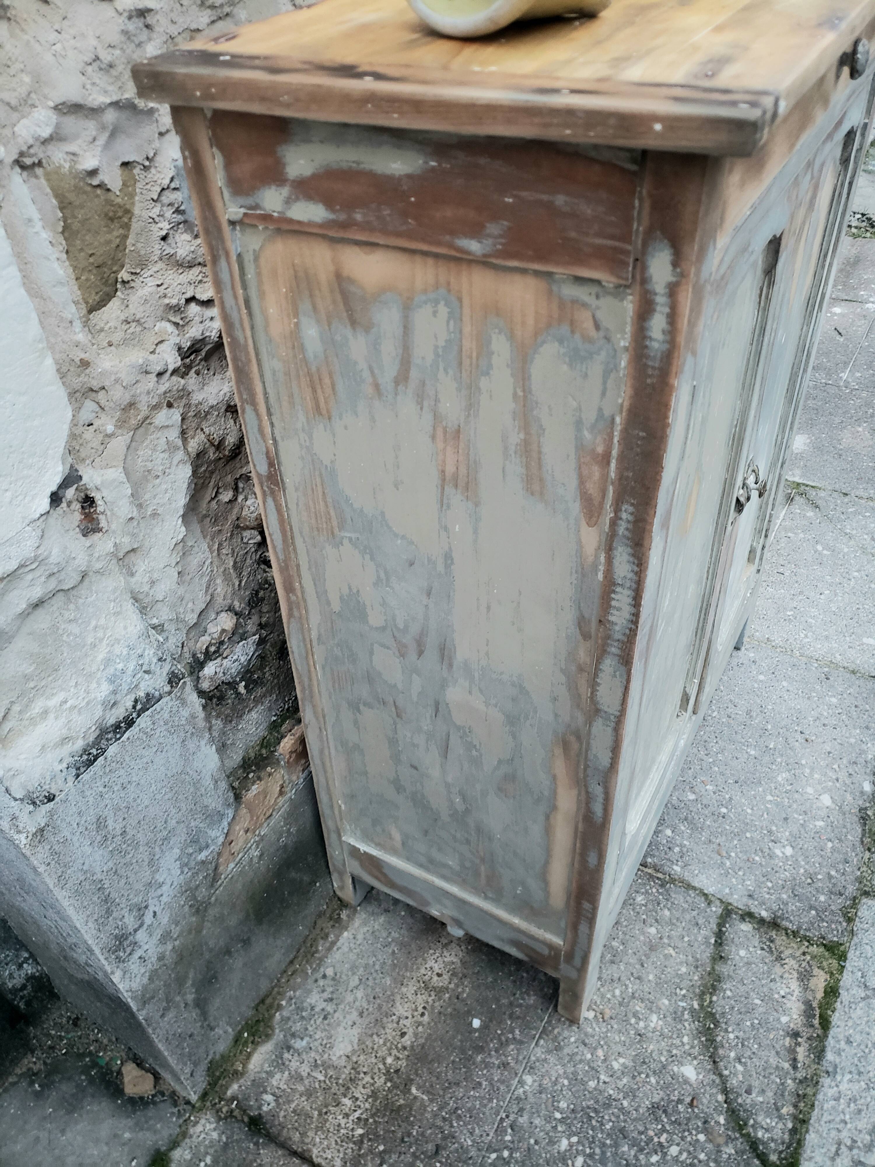 Parisian buffet wasi sabi patina greige