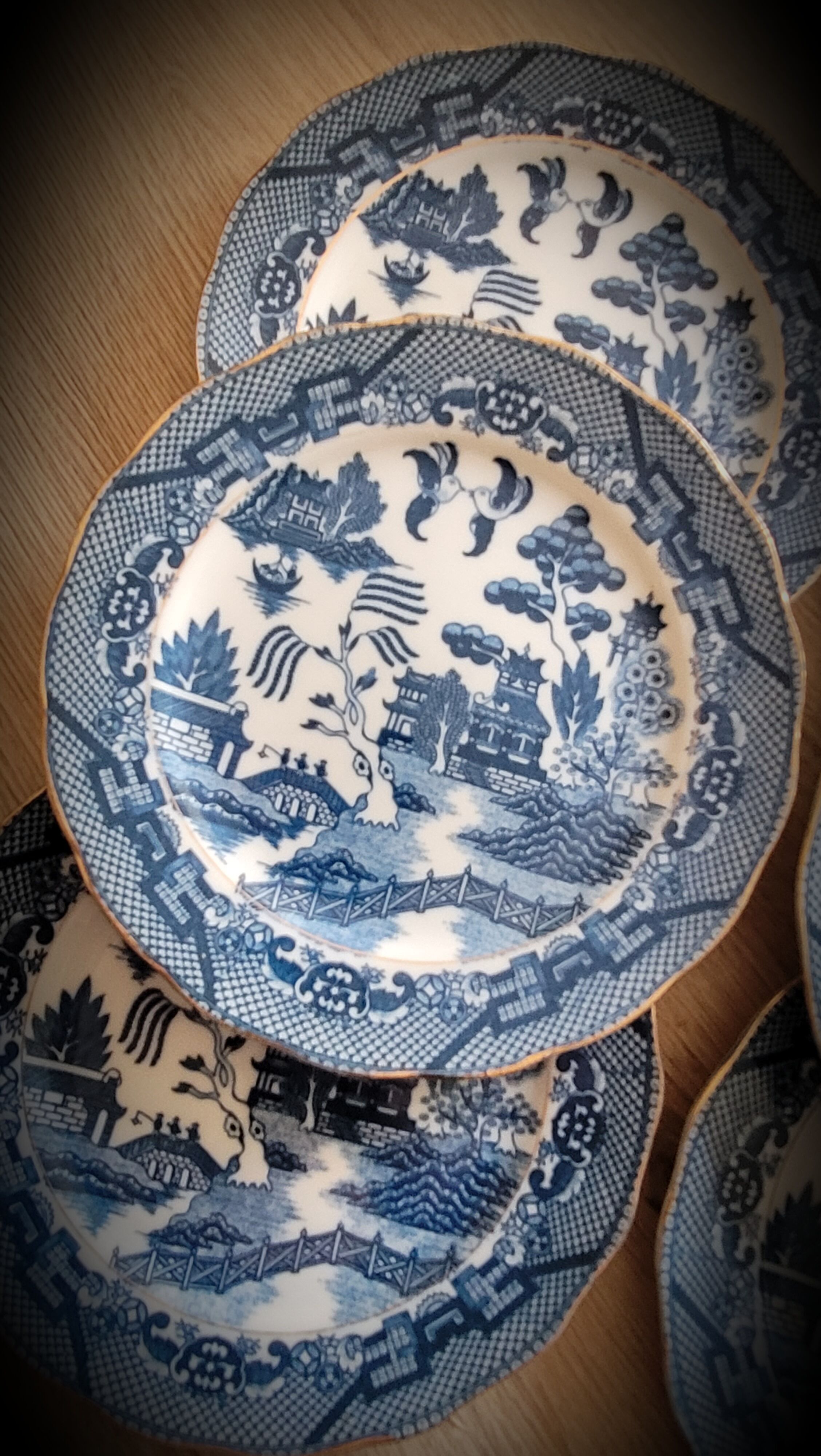 Set 6 plates with Japanese pattern