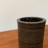 Vase de poterie de studio brutaliste allemand du milieu du siècle de Petra Töpferei, années 1960