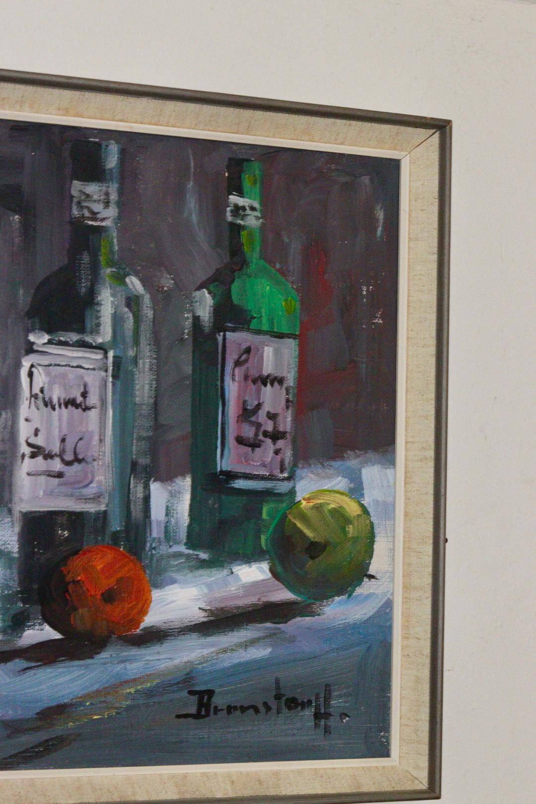 "Still Life, Wine and Fruit  " by Bronstolf.