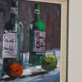 "Still Life, Wine and Fruit  " by Bronstolf.