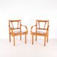 Pair of "organic" armchairs