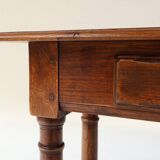 Rustic oak console table with drawer, Belgium ca. 1800