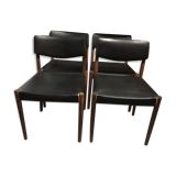 Set of 4 chairs Scandinavian teak