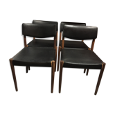 Set of 4 chairs Scandinavian teak