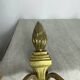 Two Empire style bronze wall candlesticks