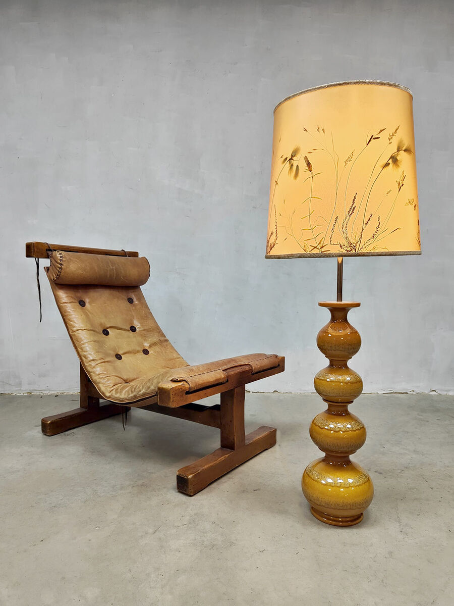 Vintage ceramic 'Bubble' floor lamp Kaiser Leuchten Kaiser Idell 'Nature'