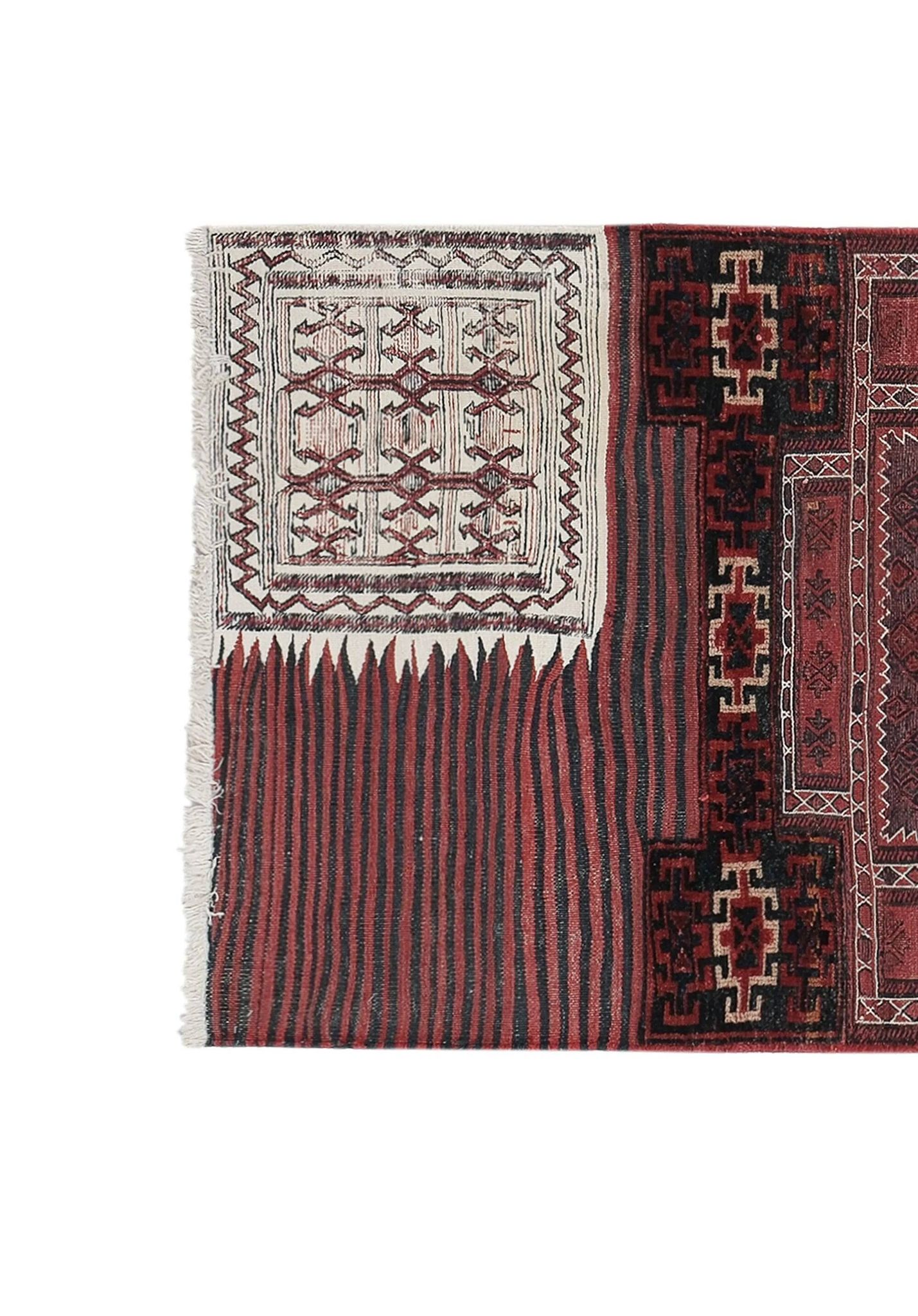 Tapis turc vintage fait main 95x235 cm