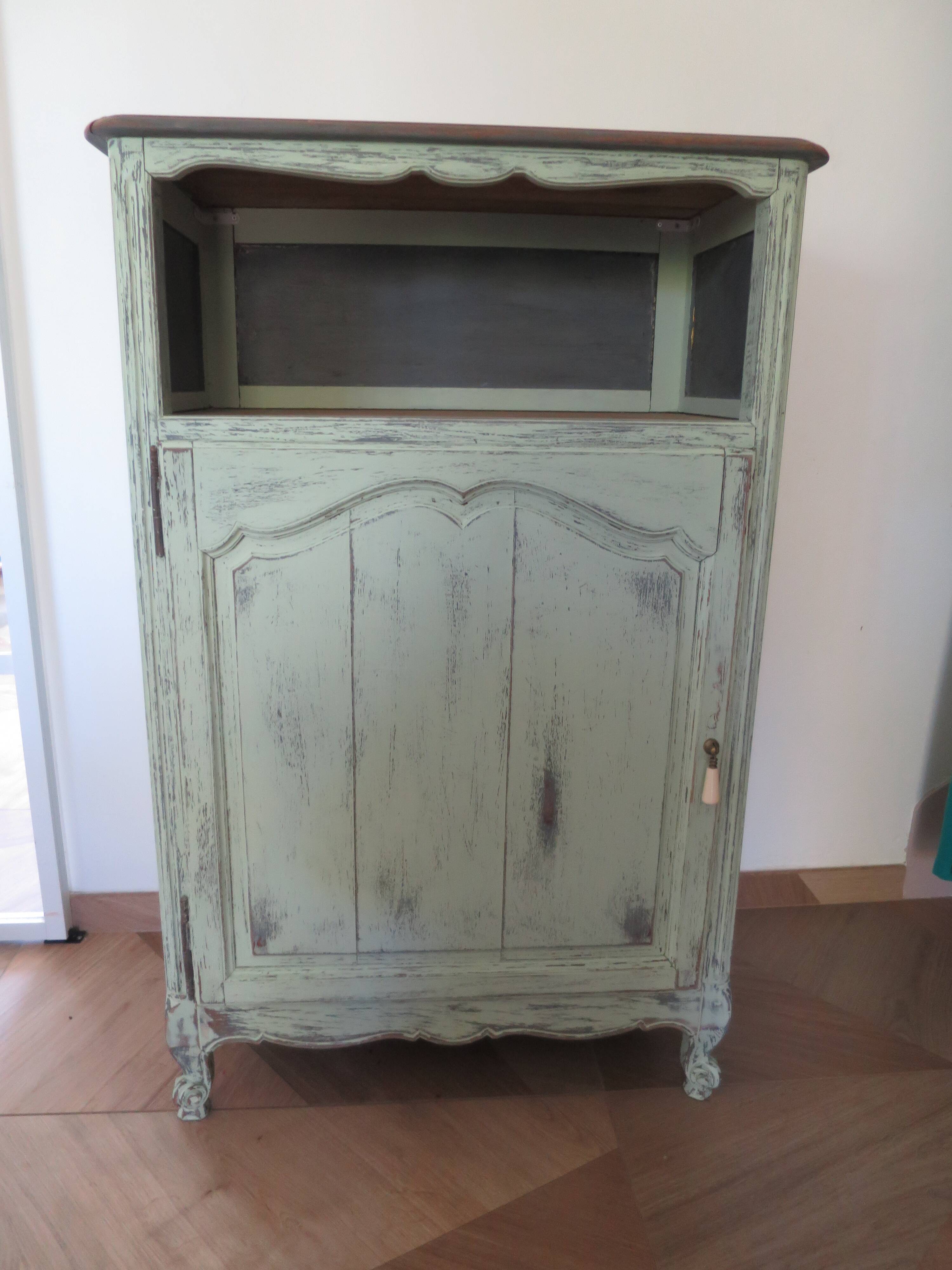 Vintage - Jam cupboard - Low sideboard - Rustic / Shabby chic - Solid wood