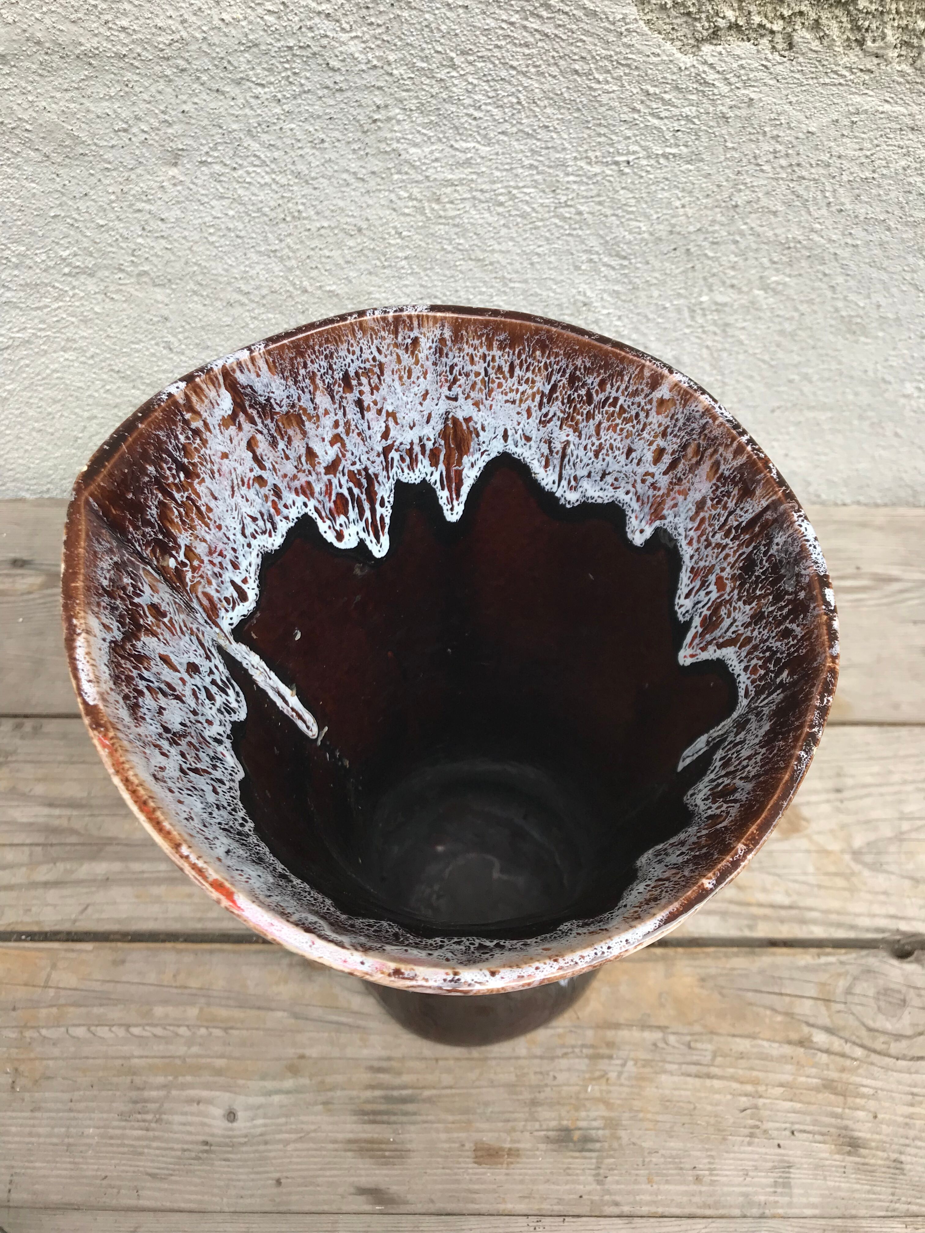 Old ceramic vase signed Vallauris